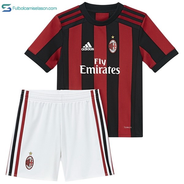 Camiseta Milan Niños 1ª 2017/18